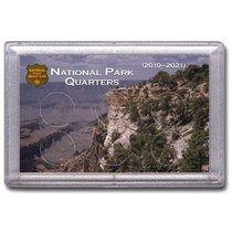 National Park Quarters 3x5 Plastic Display Case