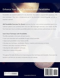 200 Paradiddle Exercises For Drums: Over 200 Paradiddle Exercises, Grooves, Beats & Fills To Improve Drum Technique