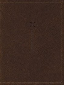 NIV, Journal the Word Bible, Leathersoft, Brown, Red Letter Edition, Comfort Print: Reflect, Take Notes, or Create Art Next to Your Favorite Verses