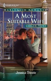 A Most Suitable Wife (Harlequin Romance, No 3871) (Larger Print)