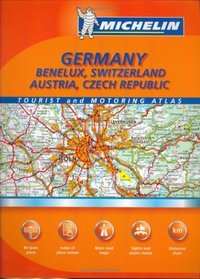 Michelin Germany: Benelux, Switzerland, Austria, Czech Republic, Tourist And Motoring Atlas (Atlas)