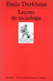 Leons de sociologie