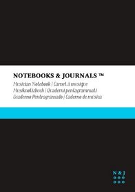 Notebooks & Journals Musiknotizbuch, Extra Large, Schwarz, Soft Cover: (B5)(17.78 x 25.4 cm)(Musiknotenheft) (German Edition)