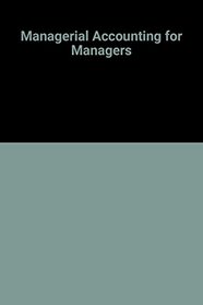Managerial Accounting for Managers