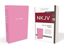 NKJV, Gift and Award Bible, Leather-Look, Pink, Red Letter Edition, Comfort Print