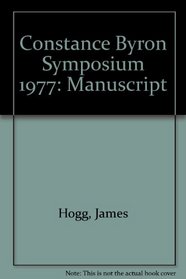 Constance Byron Symposium 1977: Manuscript