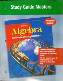 Algebra: Concepts and Applications, Study Guide Masters
