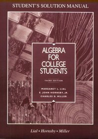 Algebra for College Students: Student's Solution Manual