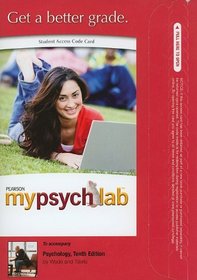 MyPsychLab Student Access Code Card for Psychology (standalone) (10th Edition) (Mypsychlab (Access Codes))