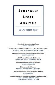 Journal of Legal Analysis, Volume 1: Number 1 (2009): Winter
