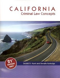 California Criminal Law Concepts Custom Edition