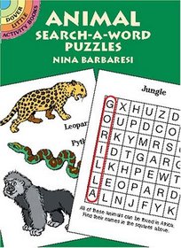 Animal Search-a-Word Puzzles (Activity Books, Mazes, Puzzies)