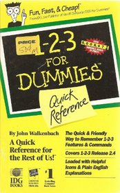 1-2-3 for Dummies Quick Reference