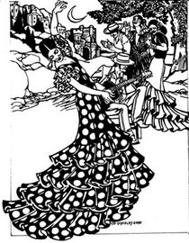 Flamenco Dress and Practice Skirt: 140