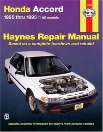 Haynes Repair Manuals: Honda Accord 1990-1993