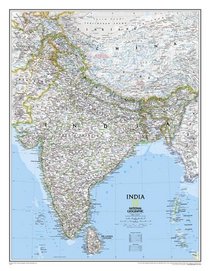 India Wall Map (laminated)
