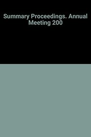 Summary Proceedings Annual Meeting 2000