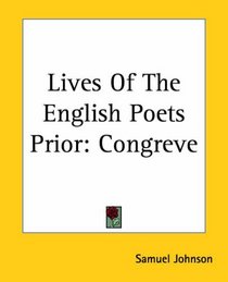 Lives Of The English Poets Prior: Congreve