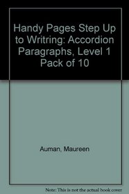 Handy Pages Step Up to Writing: Accordion Paragraphs, Level 1
