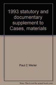 1993 statutory and documentary supplement to Cases, materials and problems on sports and the law (American casebook series)