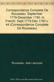 Complete Correspondence: Sept.1779-Dec.1780 v. 44: In French
