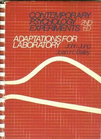 Contemporary Psychology Experiments: Adaptations for Laboratory