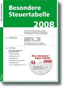 Besondere Steuertabelle 2008 fr Jahres-, Monats- und Tageslohn