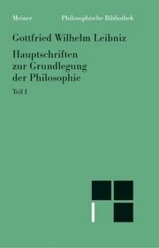 Hauptschriften zur Grundlegung der Philosophie 1.