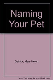 Naming your pet