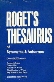 Roget's New Pocket Thesaurus In Dictionary Form