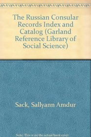 RUSSIAN CNSL REC INDEX & CAT (Garland Reference Library of Social Science)