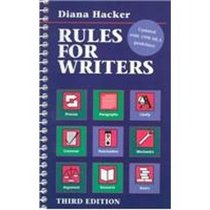 Rules for Writers: A Brief Handbook: Updated With 1998 Mla Guidelines