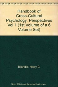 Handbook of Cross-Cultural Psychology: Perspectives Vol 1 (1st Volume of a 6 Volume Set)