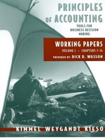 Working Papers Vol. 1 (Ch. 1-14) to accompany Principles of Accounting