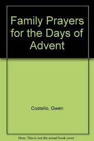 Family Prayers for the Days of Advent