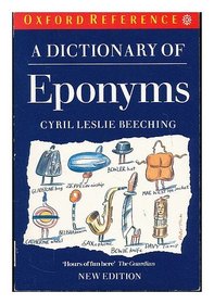 A Dictionary of Eponyms