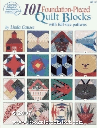 101 Foundation Pieced Quilted Block