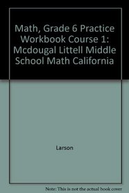 Practice Workbook Spanish Edition California Middle School Mathematics Concepts and Skills Course 1 (Mathematics)