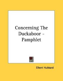 Concerning The Duckaboor - Pamphlet