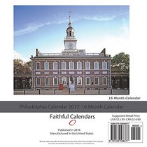 Philadelphia Calendar 2017: 16 Month Calendar
