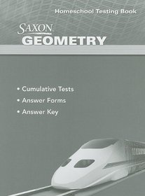 Saxon Geometry 1st Edition Homeschool Testing Book