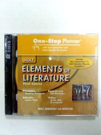 One-Stop Planner Holt Element of Literature First Course CD (Elements of Literature, First Course)