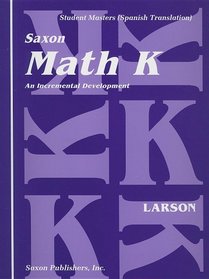 Matematica K: Desarollo Incremental: Patrones Opcionales de Caligrafia de los Numeros with Paperback Book(s) (Spanish Edition)