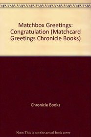 MatchCard Greetings--Congratulations (Matchcard Greetings Chronicle Books)