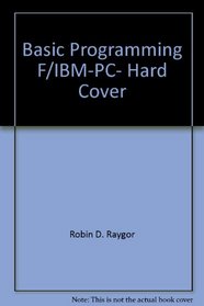 Basic Programming F/IBM-PC- Hard Cover