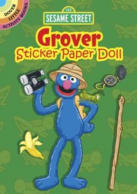 Sesame Street Grover Sticker Paper Doll (English and English Edition)