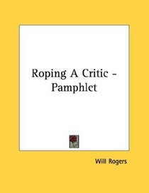 Roping A Critic - Pamphlet