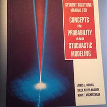 Student Solutions Manual for Concepts in Probability and Stochastic Modeling