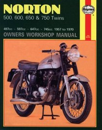 Norton 500, 600, 650 and 750 Twins Owners Workshop Manual, No. 187: '57-'70 (Owners Workshop Manual)