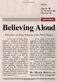 Believing Aloud: Reflections on Being Religious in the Public Square